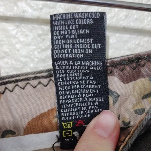 Buffalo David Bitton Green and Black Flat Front Shorts - Picture 4 of 11